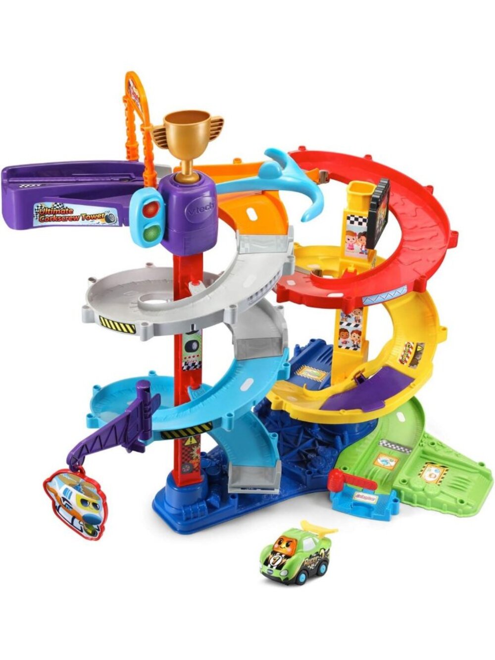 Ultimate Corkscrew Tower Playset - Interactive Smart Wheels Toy for Kids